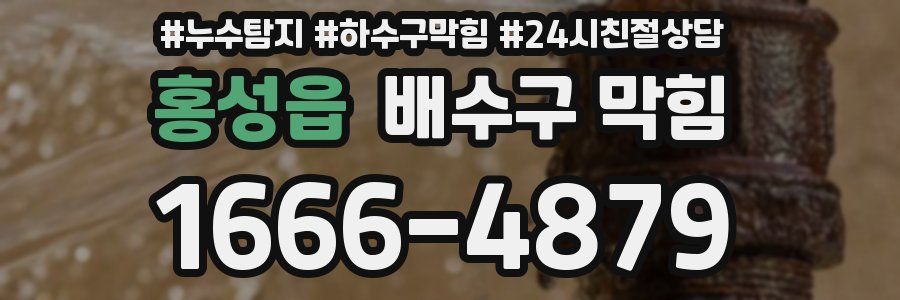 홍성읍 배수구 막힘