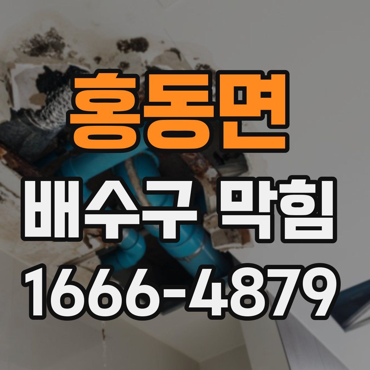 홍동면 배수구 막힘