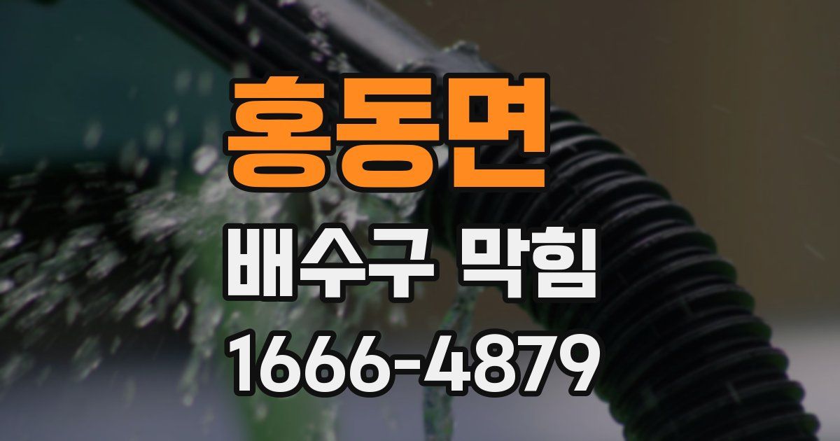 홍동면 배수구 막힘