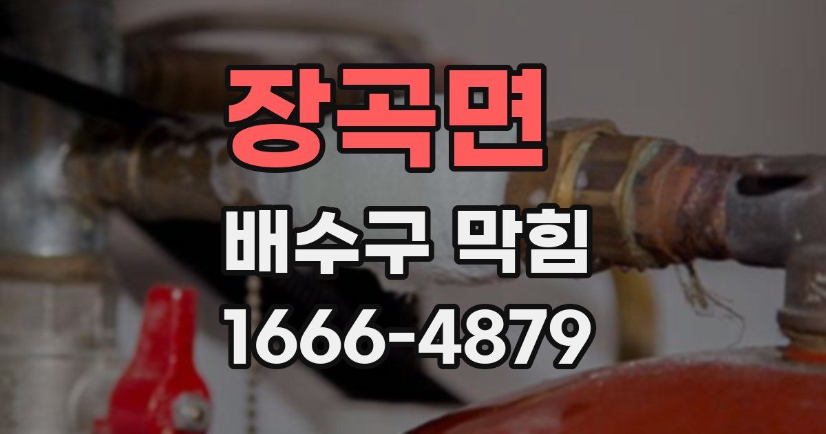 장곡면 배수구 막힘