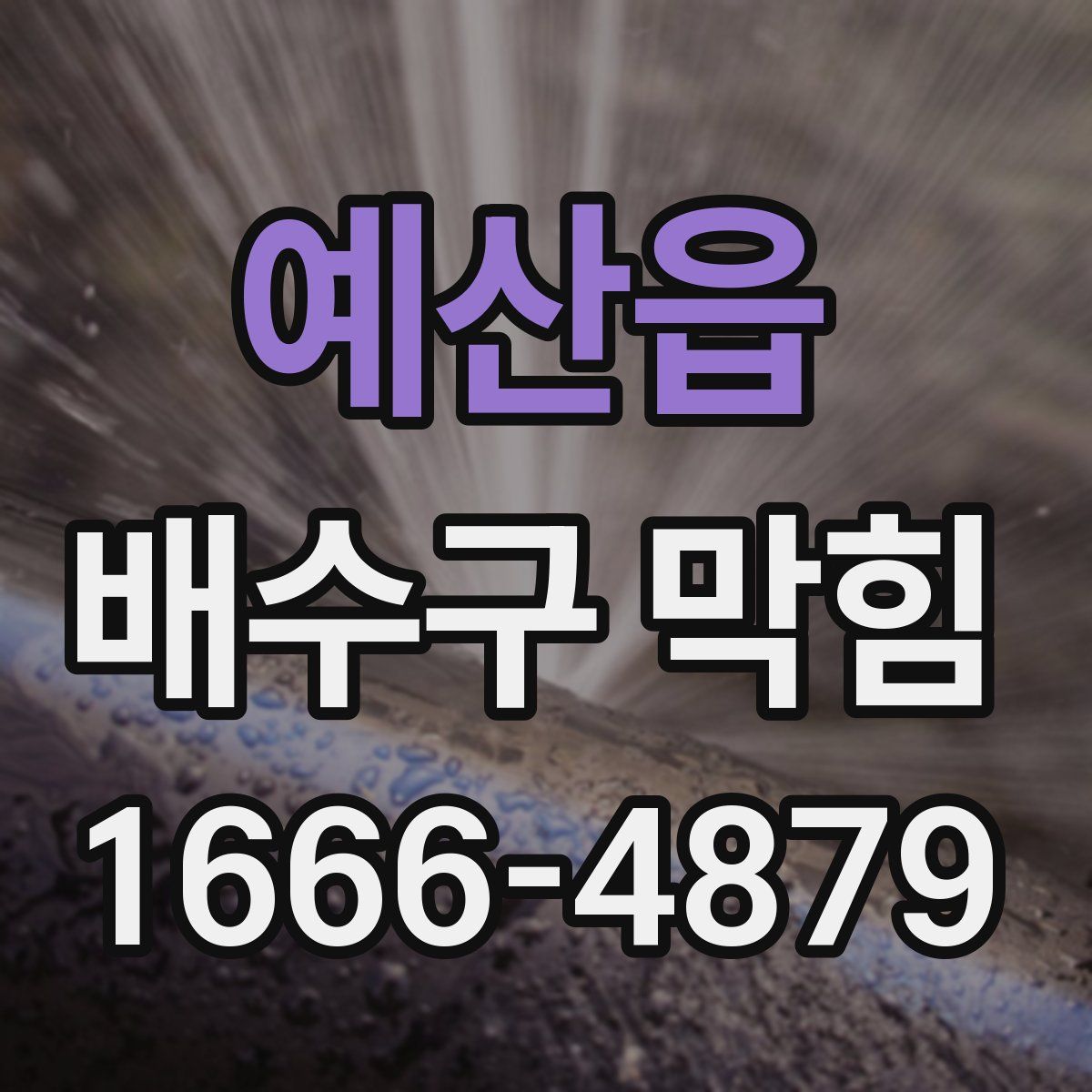 예산읍 배수구 막힘