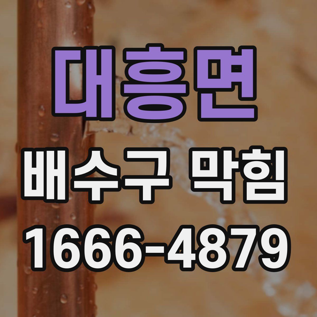 대흥면 배수구 막힘