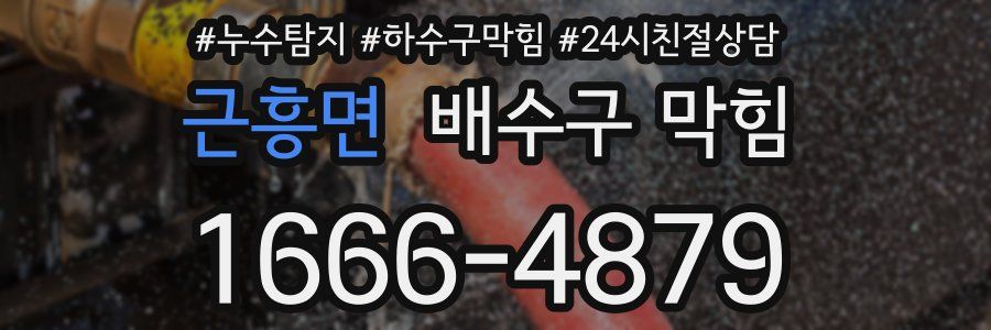 근흥면 배수구 막힘