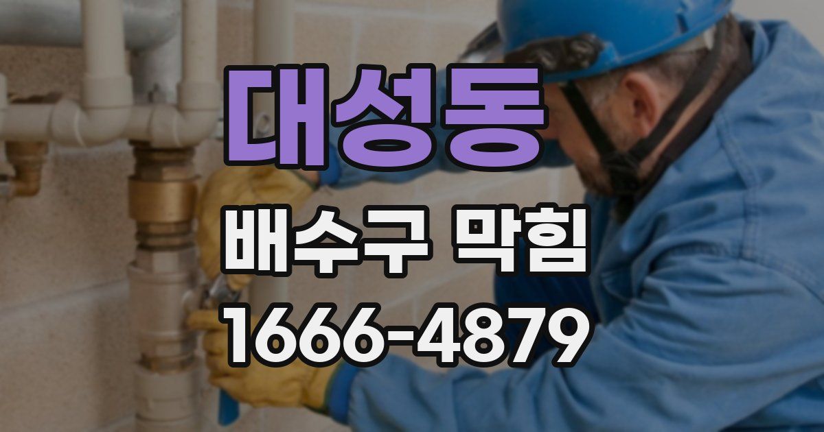 대성동 배수구 막힘