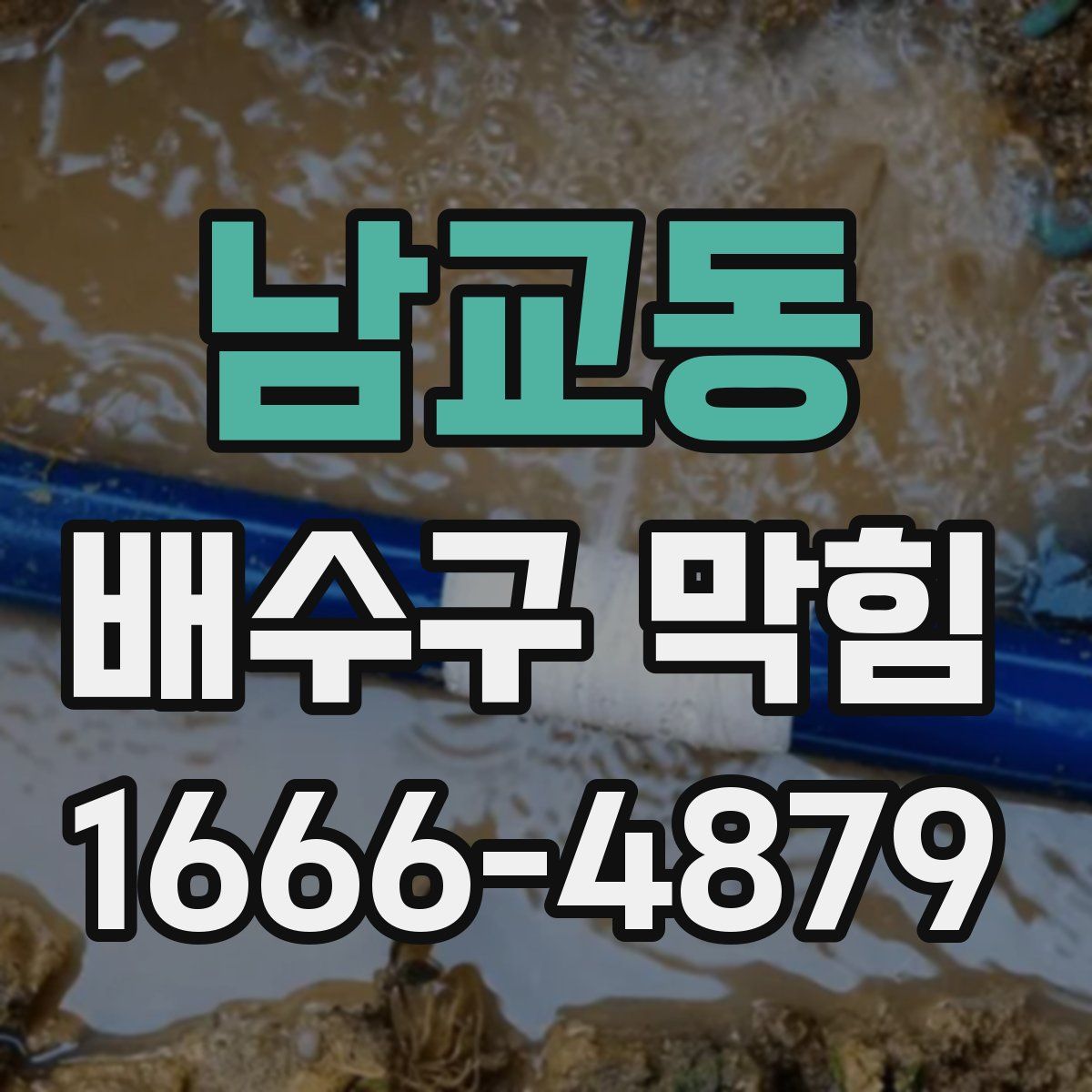 남교동 배수구 막힘
