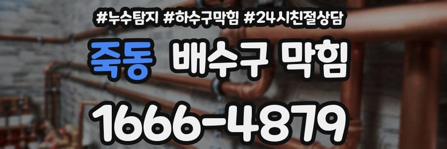 죽동 배수구 막힘