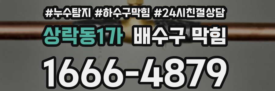 상락동1가 배수구 막힘