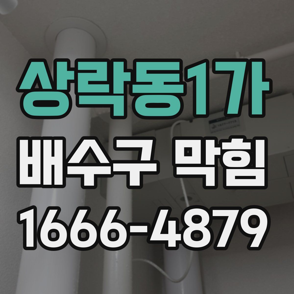 상락동1가 배수구 막힘