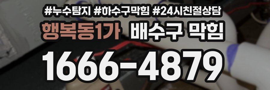 행복동1가 배수구 막힘