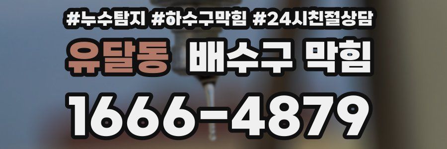 유달동 배수구 막힘