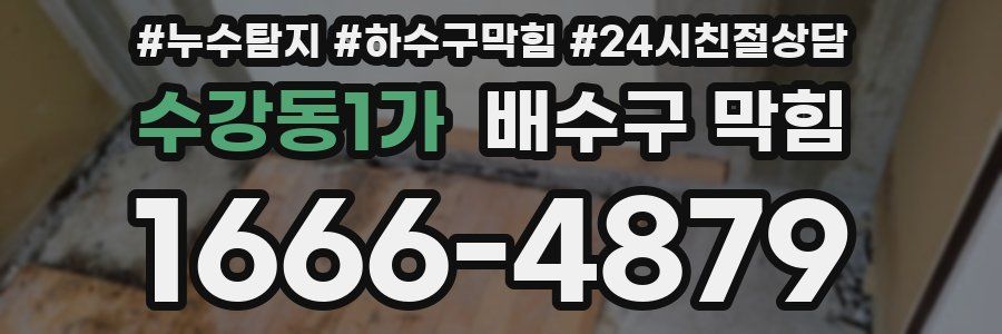 수강동1가 배수구 막힘