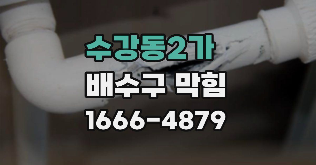 수강동2가 배수구 막힘