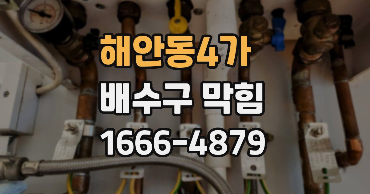 해안동4가 배수구 막힘