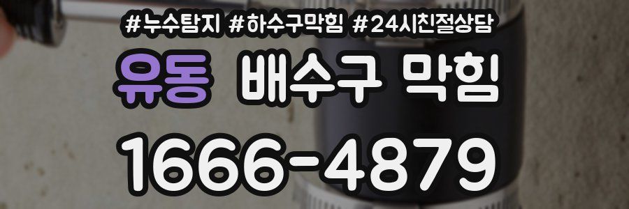 유동 배수구 막힘