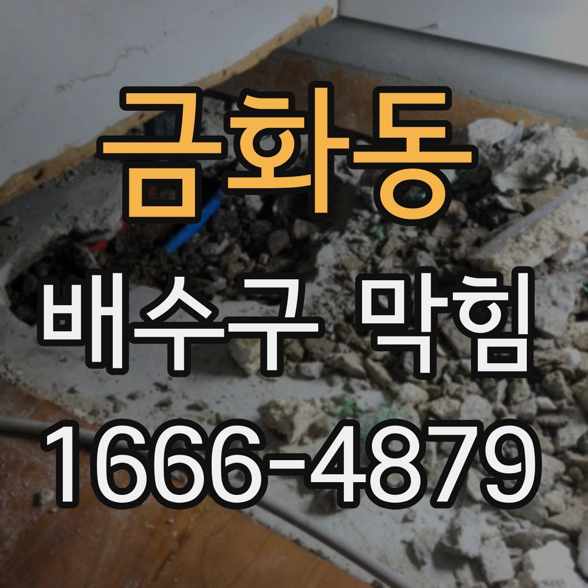 금화동 배수구 막힘
