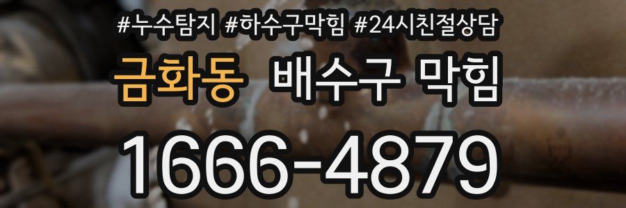 금화동 배수구 막힘