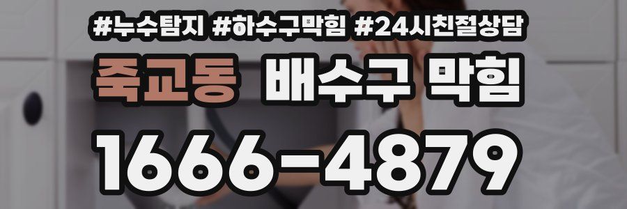 죽교동 배수구 막힘