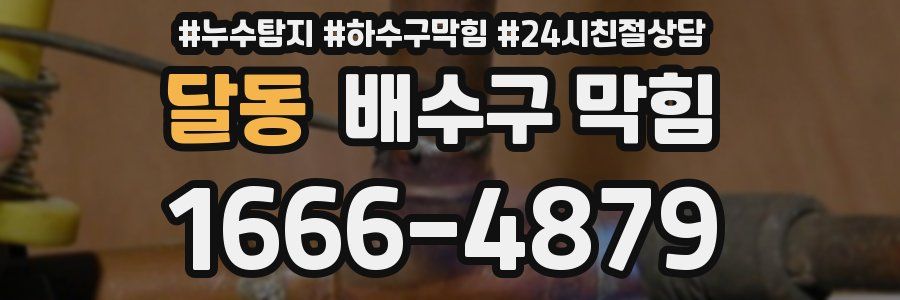 달동 배수구 막힘