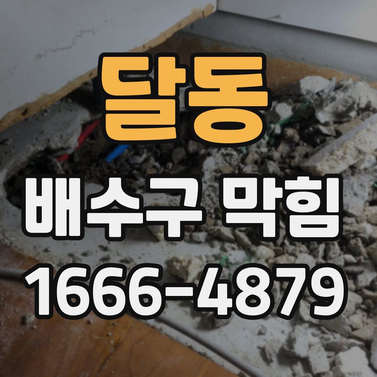 달동 배수구 막힘