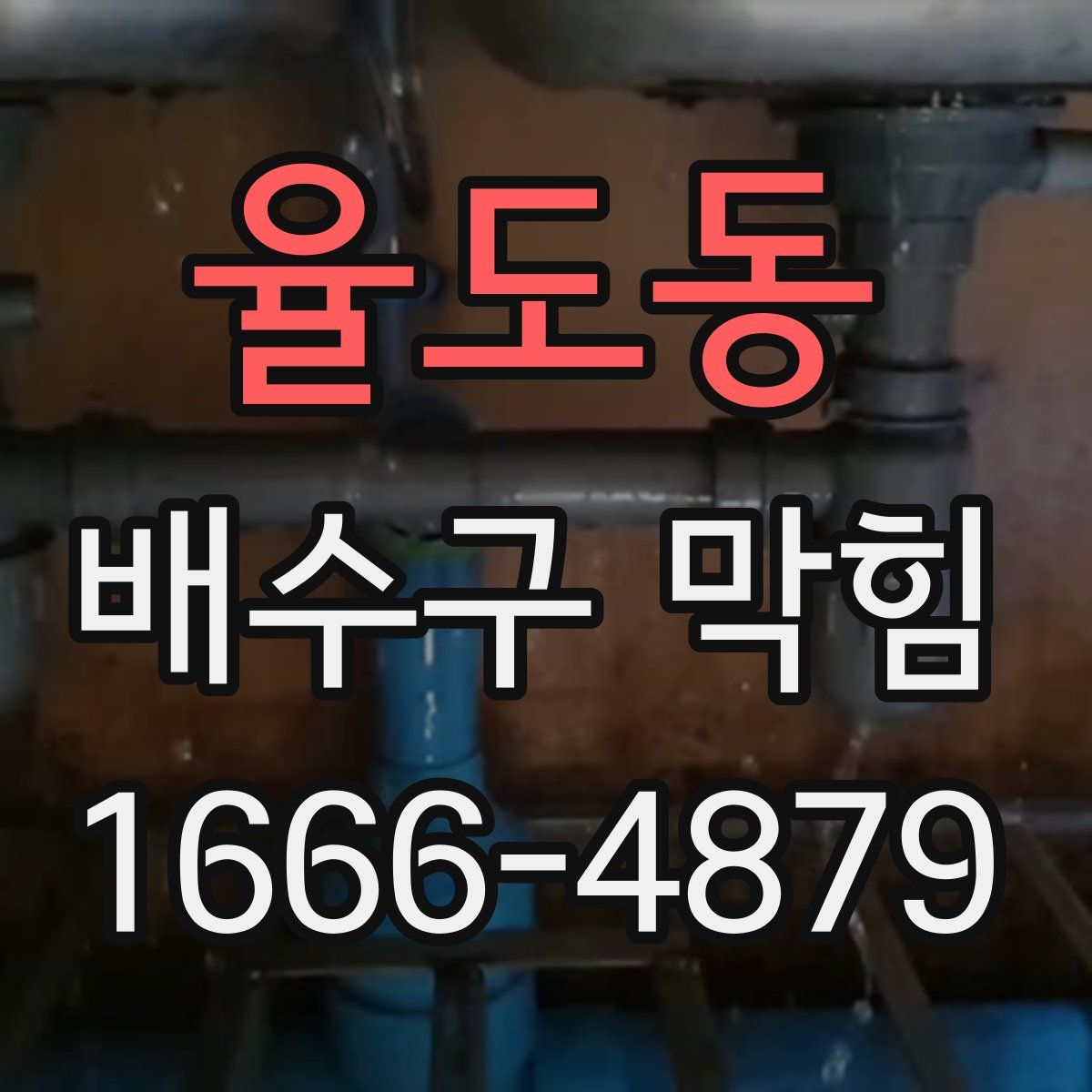 율도동 배수구 막힘