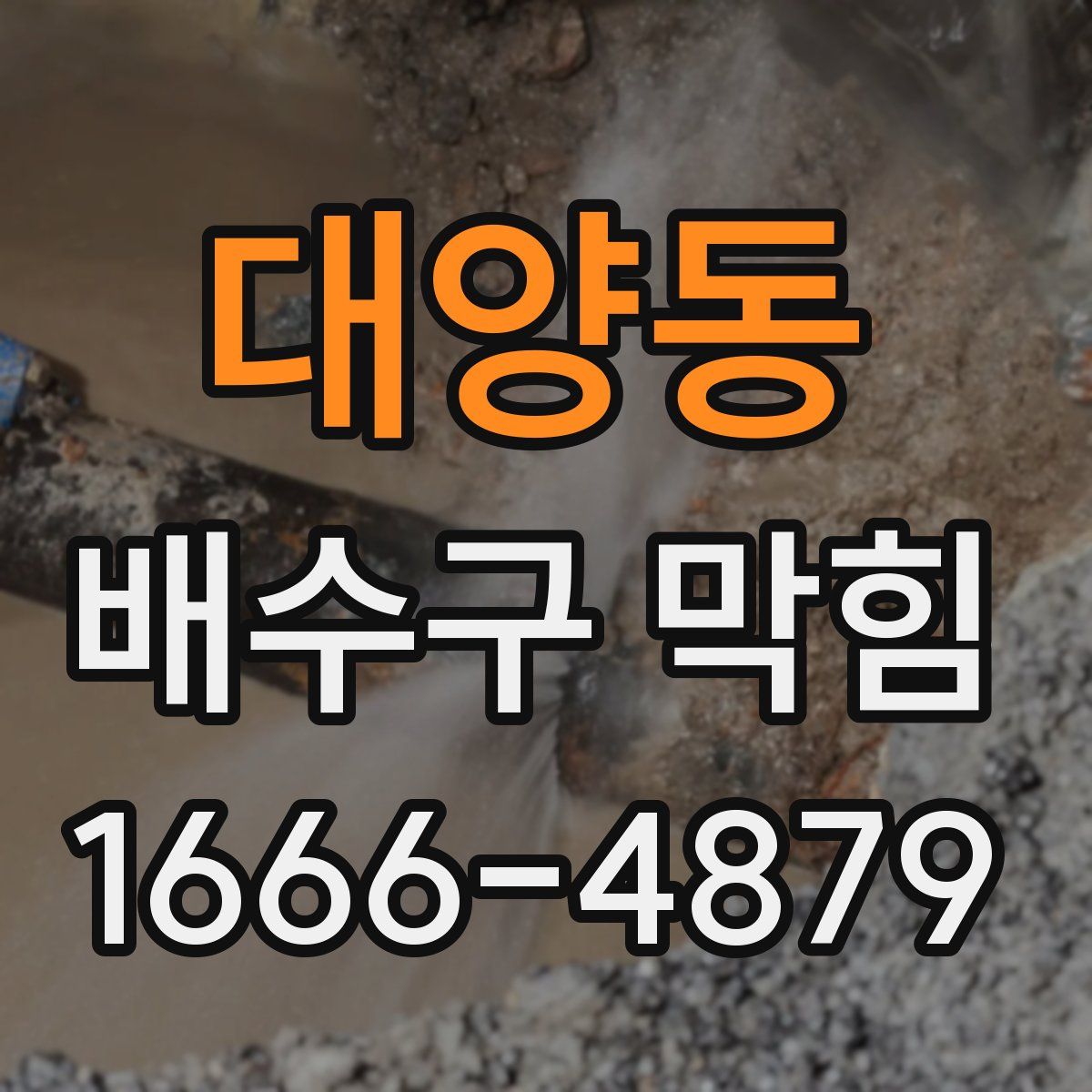 대양동 배수구 막힘