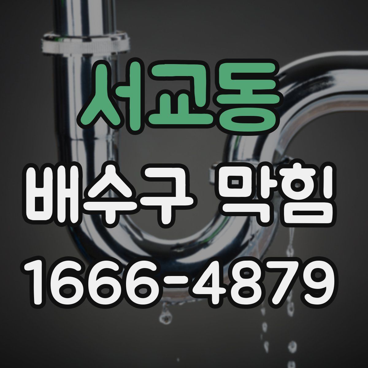 서교동 배수구 막힘