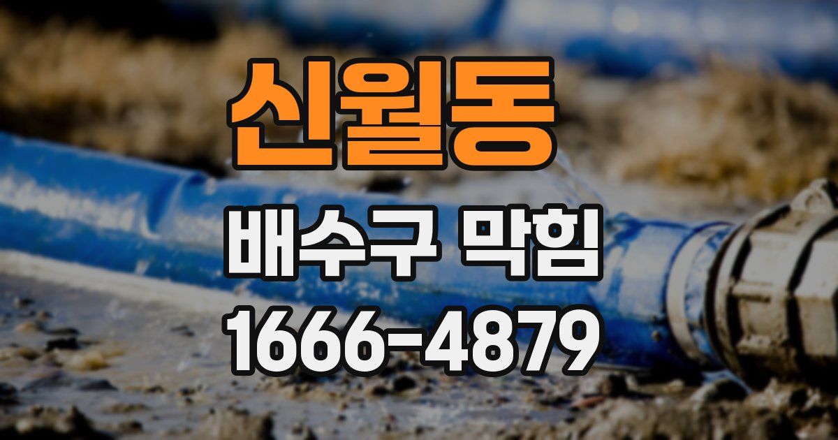 신월동 배수구 막힘