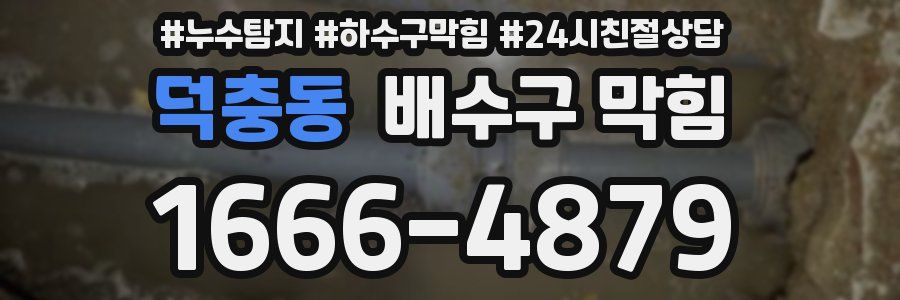 덕충동 배수구 막힘