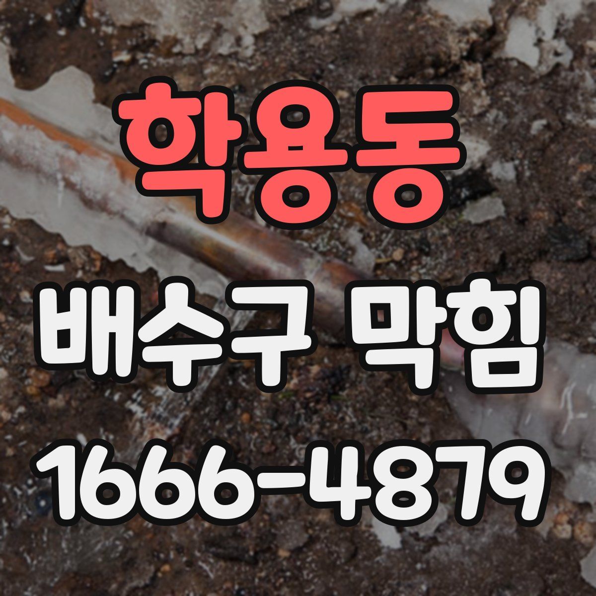 학용동 배수구 막힘