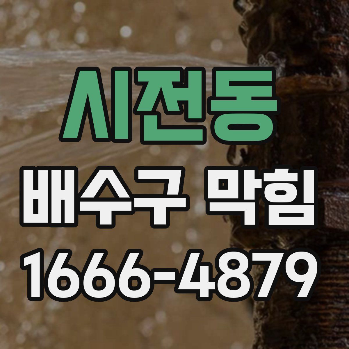 시전동 배수구 막힘