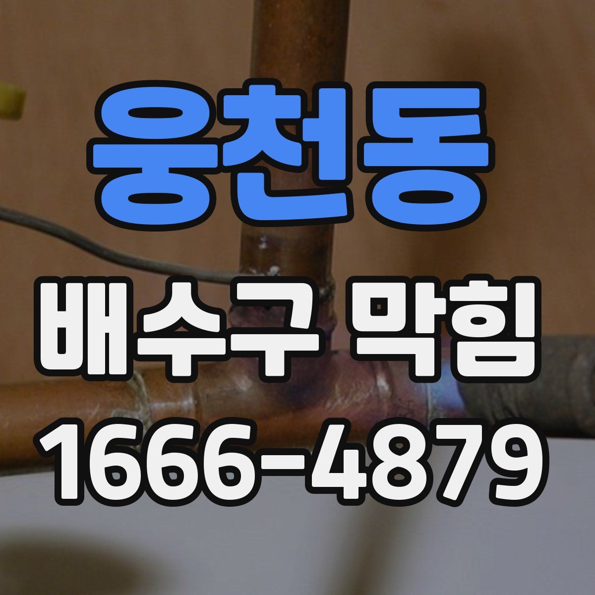 웅천동 배수구 막힘