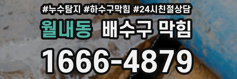 월내동 배수구 막힘