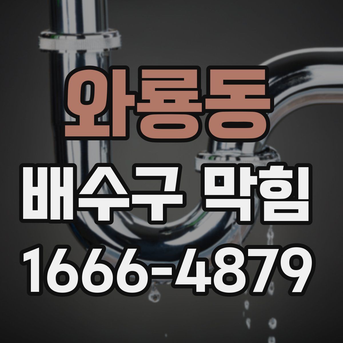 와룡동 배수구 막힘