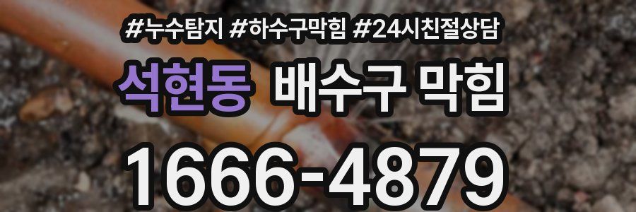 석현동 배수구 막힘