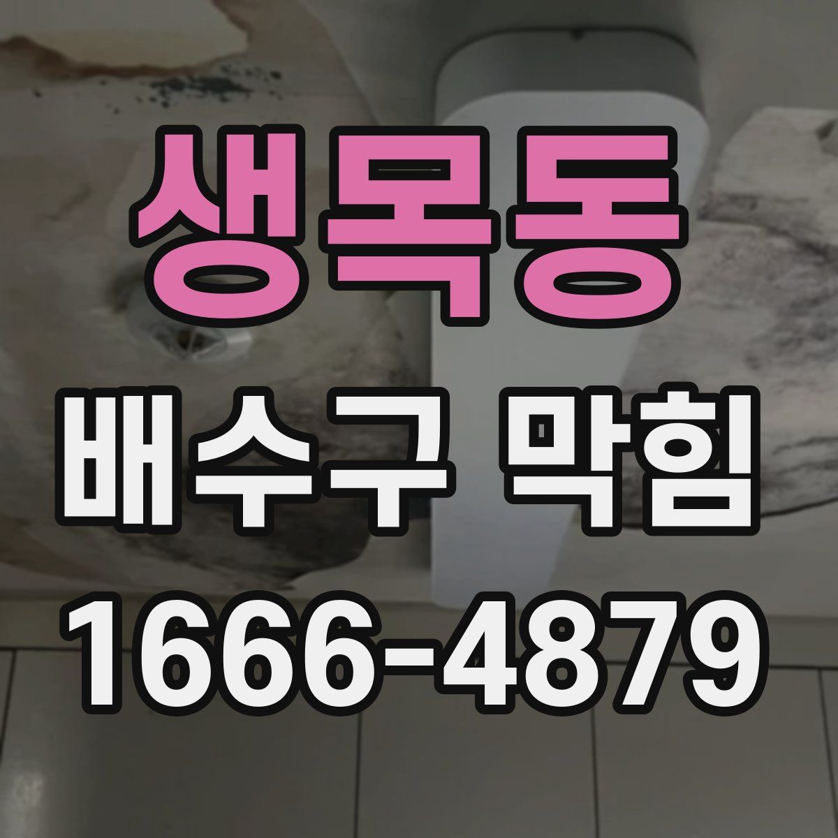 생목동 배수구 막힘
