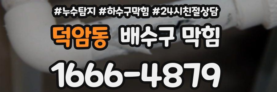 덕암동 배수구 막힘