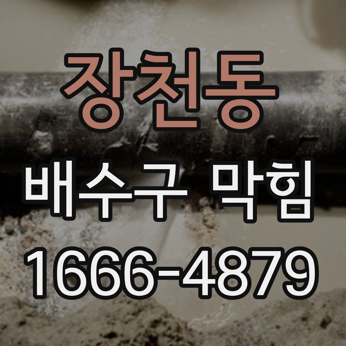 장천동 배수구 막힘