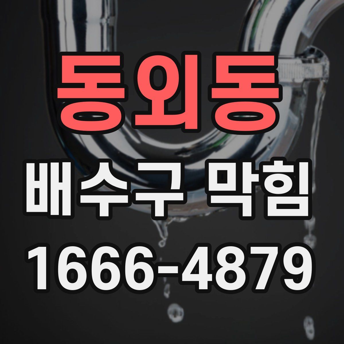 동외동 배수구 막힘