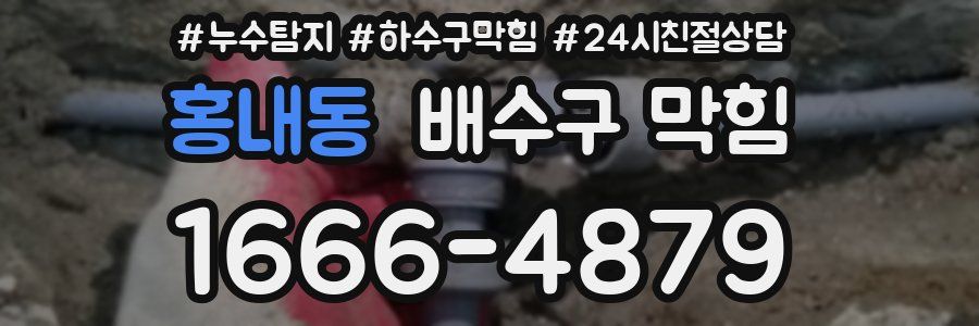 홍내동 배수구 막힘