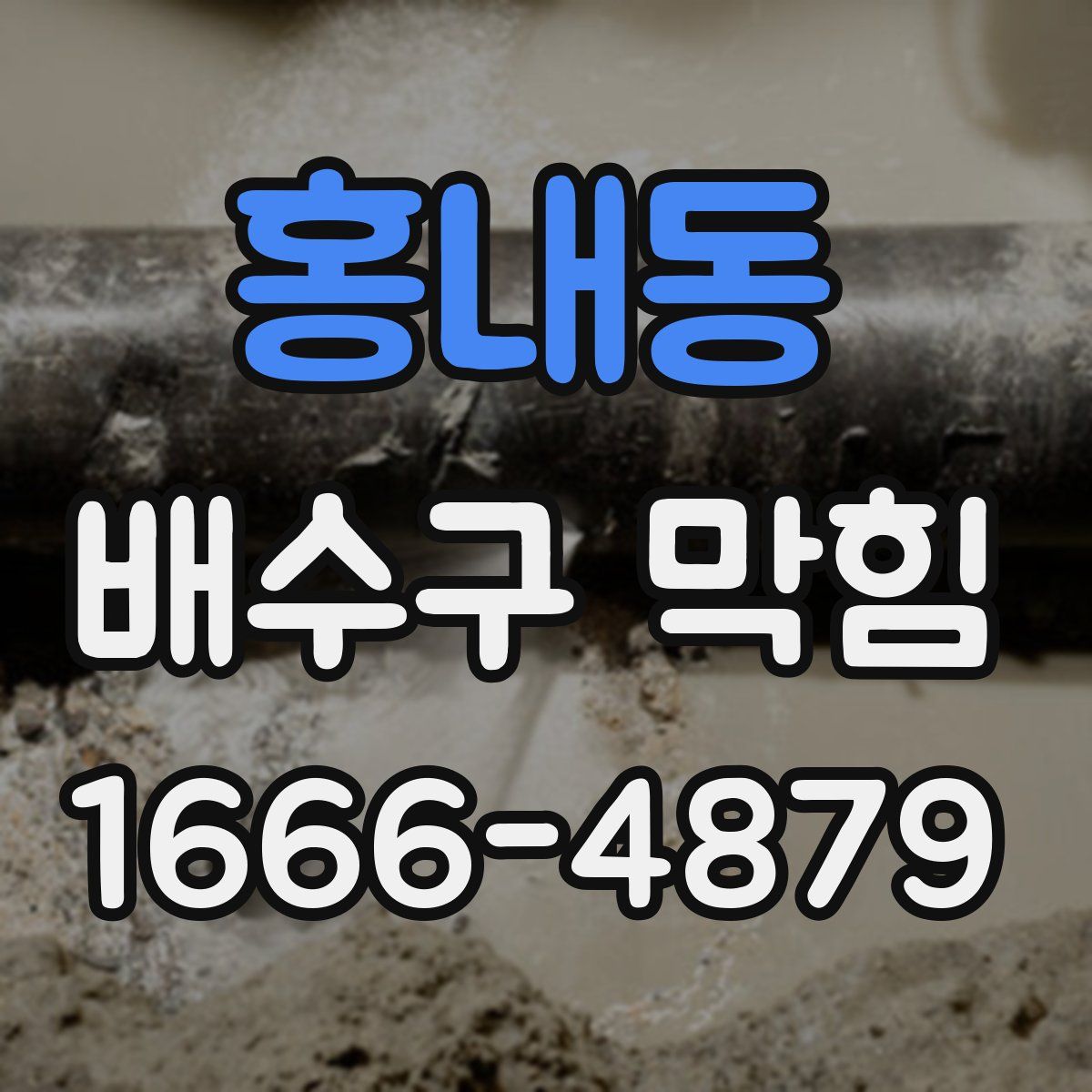 홍내동 배수구 막힘