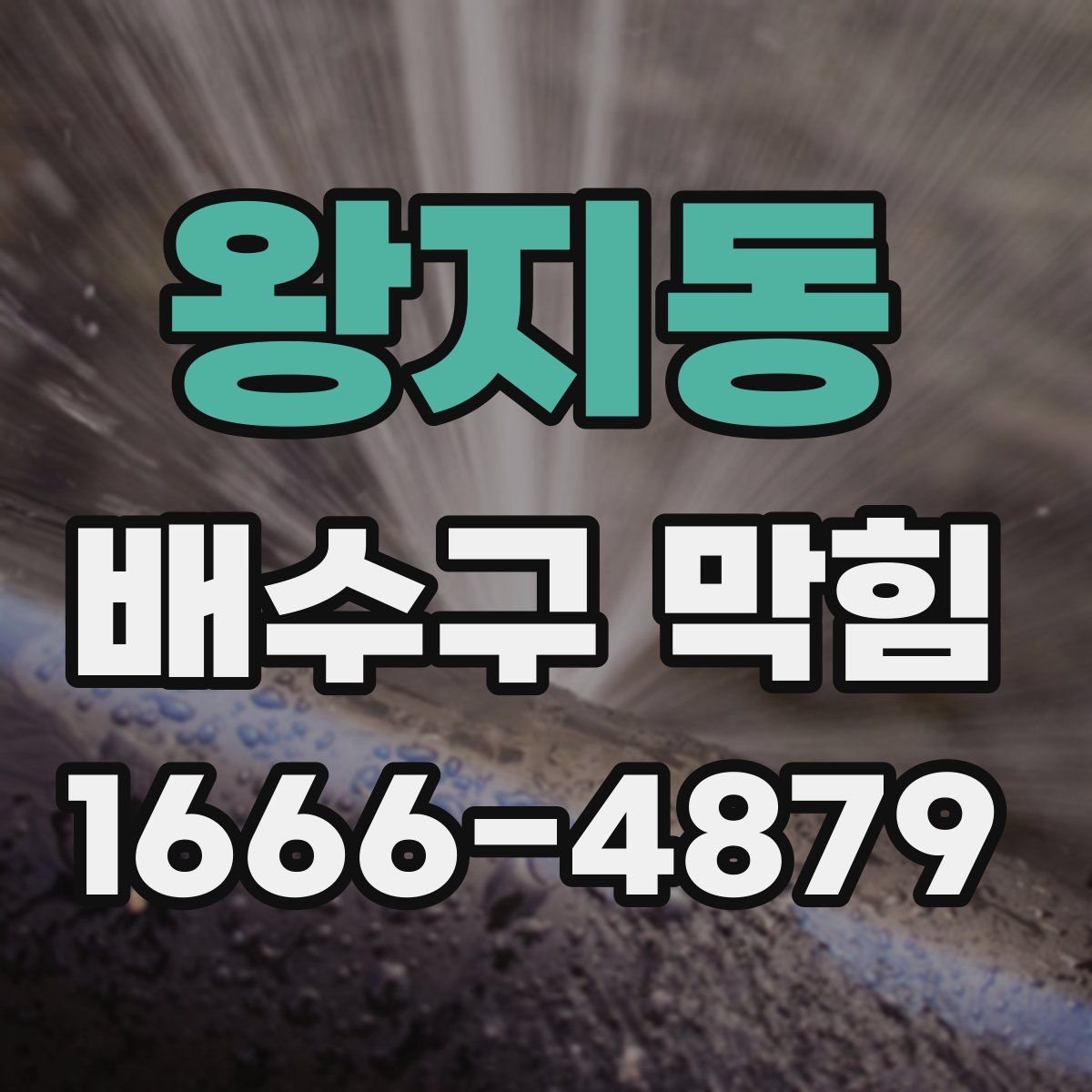 왕지동 배수구 막힘