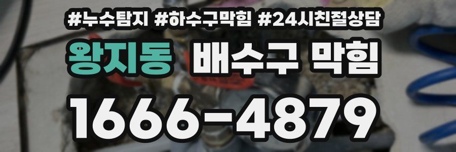 왕지동 배수구 막힘