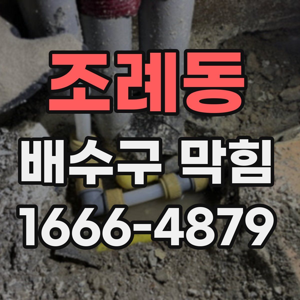조례동 배수구 막힘
