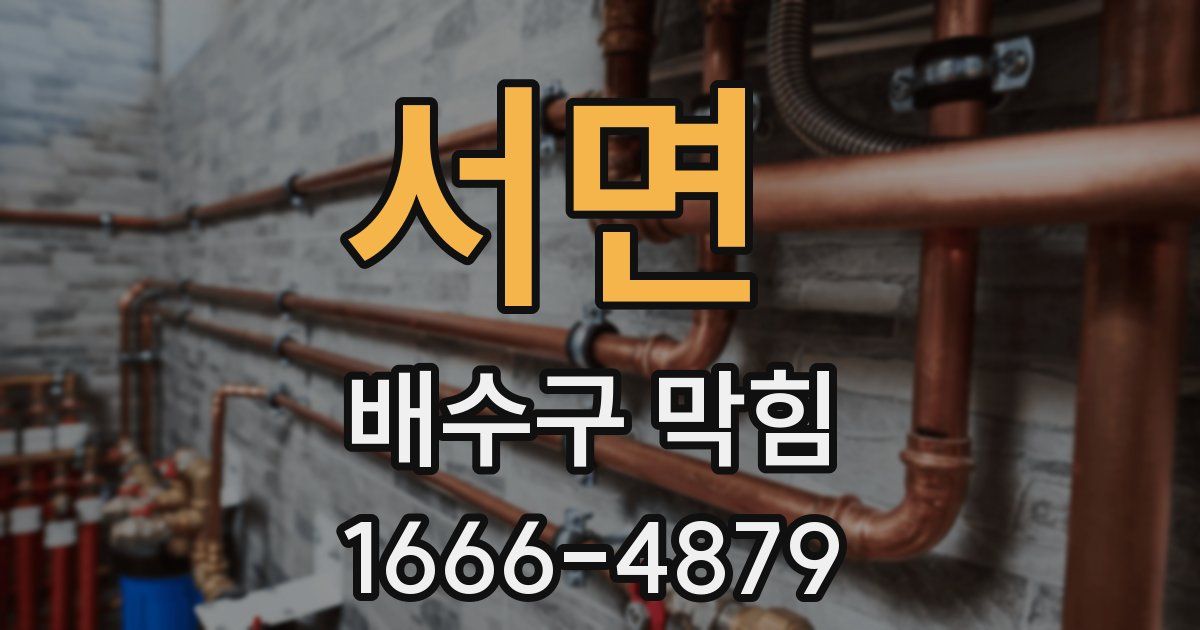 서면 배수구 막힘