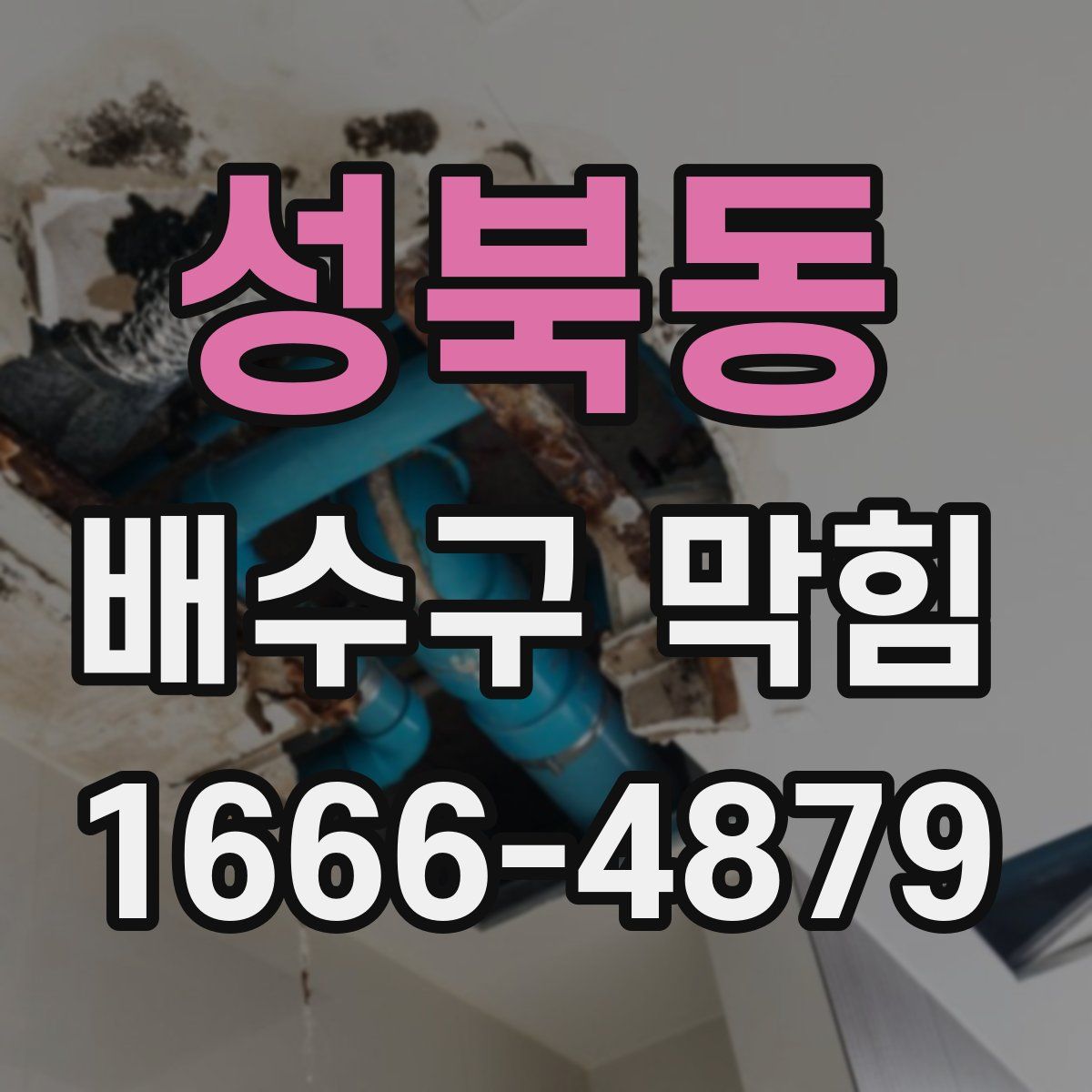 성북동 배수구 막힘