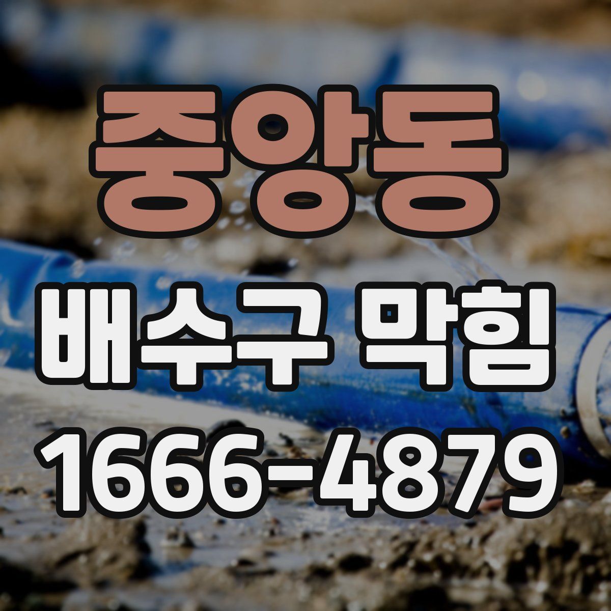 중앙동 배수구 막힘