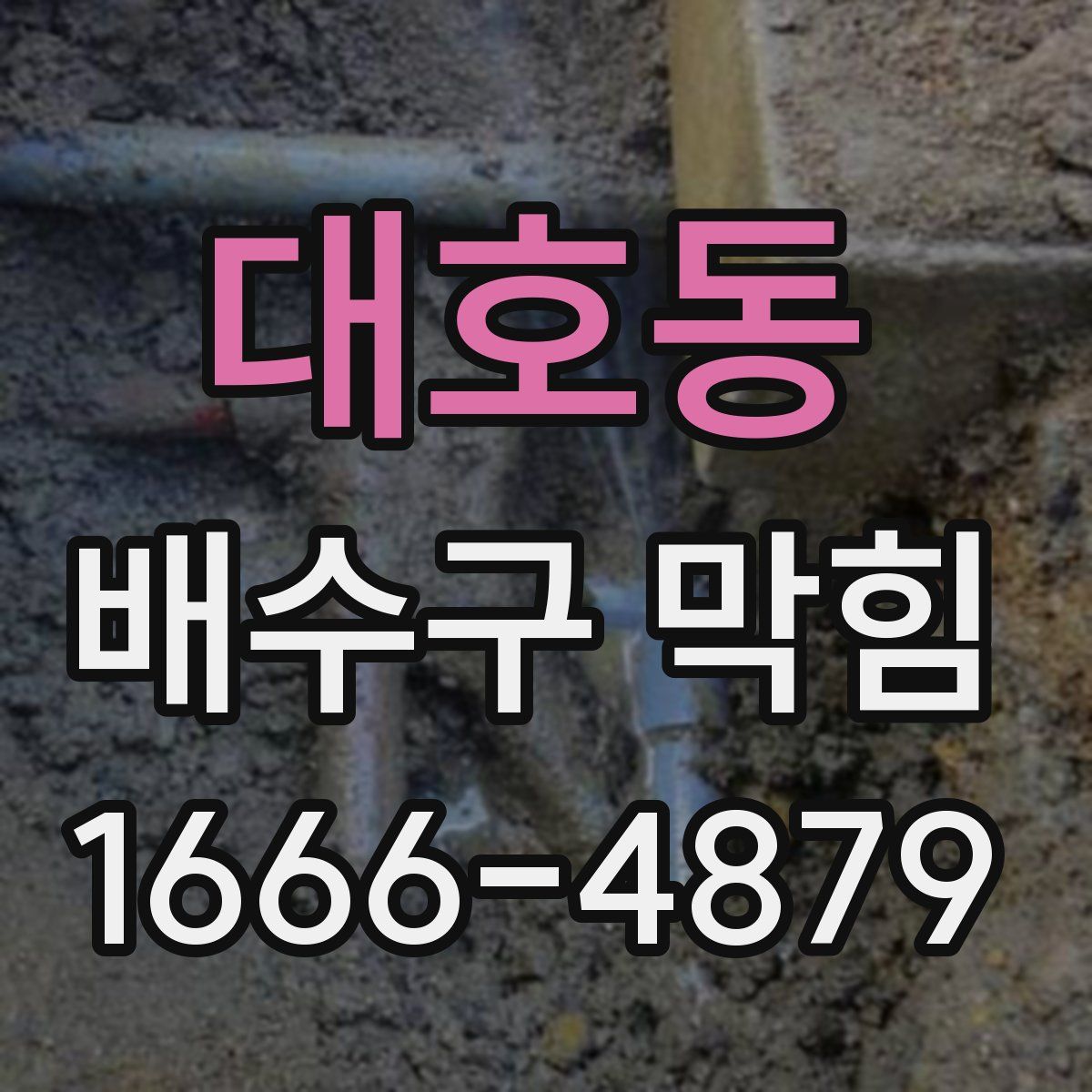 대호동 배수구 막힘
