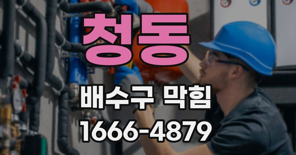 청동 배수구 막힘