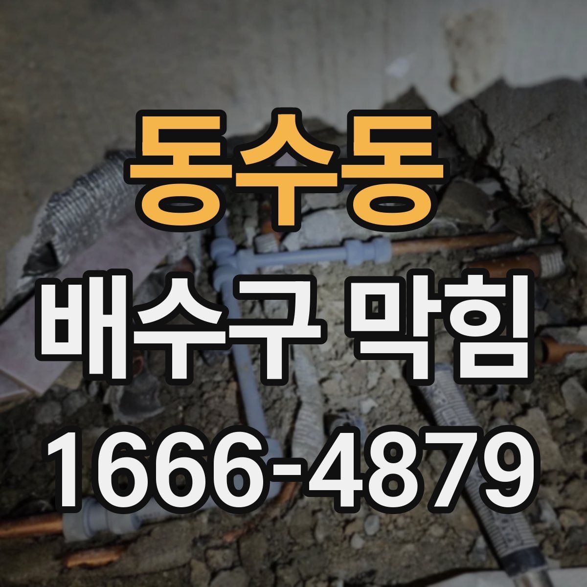 동수동 배수구 막힘