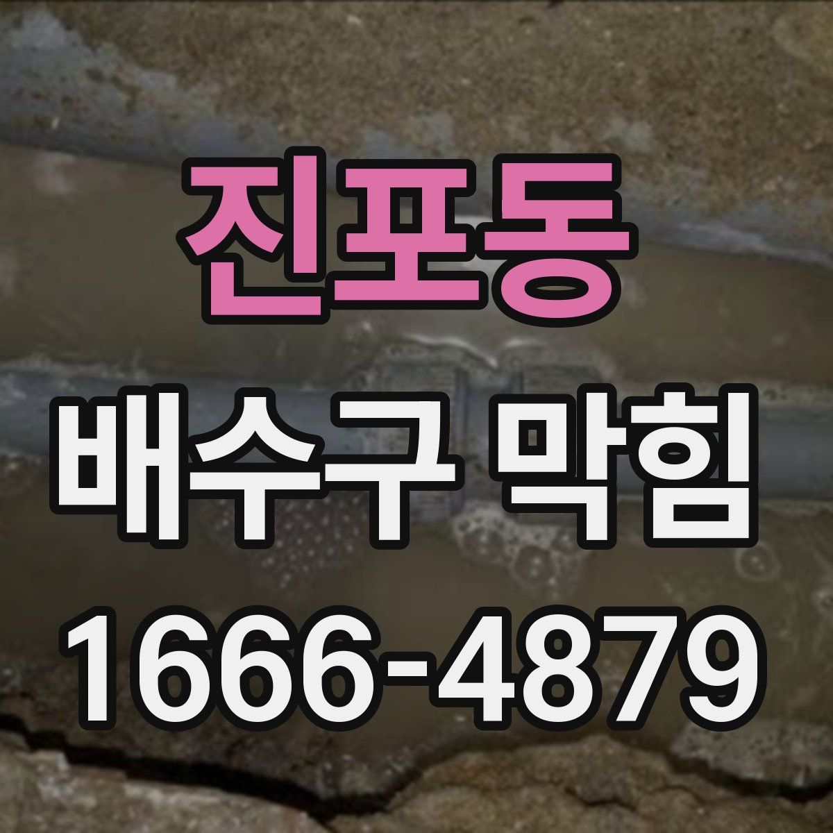 진포동 배수구 막힘